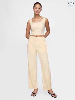 GAP Yellow Linen Pants